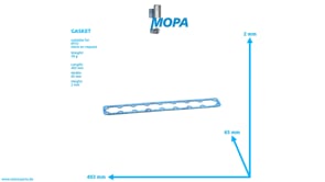 GASKET - 5601870580 suitable for MTU engines