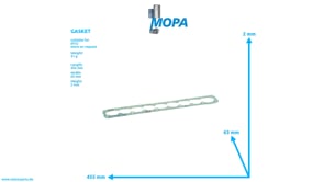 GASKET - 5601870680 suitable for MTU engines
