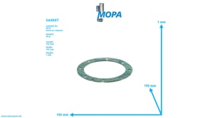 GASKET - 5602011480 suitable for MTU engines