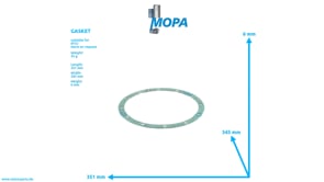 GASKET - 5800152180 suitable for MTU engines GASKET - 5800152180 suitable for MTU engines