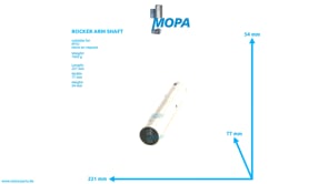 KIPPHEBELACHSE - 5800500131 passend für MTU Motoren