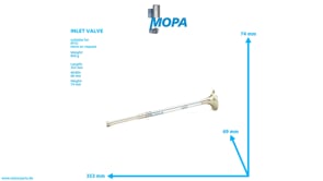 INLET VALVE - 5800530101 suitable for MTU engines INLET VALVE - 5800530101 suitable for MTU engines