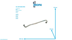 OIL RETURN PIPE - 5801807820 suitable for MTU engines