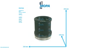 PISTON - 5840300917 suitable for MTU engines