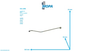 OIL LINE - 5841801720 suitable for MTU engines