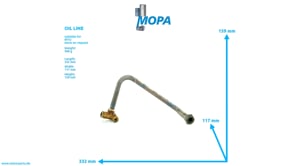 OIL LINE - 5841804027 suitable for MTU engines