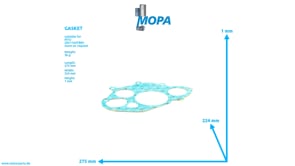 GASKET - 5841811080 suitable for MTU engines