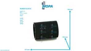 RUBBER SLEEVE - 700368090002 suitable for MTU engines