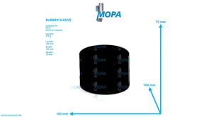 RUBBER SLEEVE - 700368090011 suitable for MTU engines