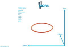 TORIC SEAL - 700429200003 suitable for MTU engines
