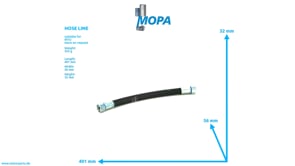 HOSE LINE - 735038016100 suitable for MTU engines HOSE LINE - 735038016100 suitable for MTU engines