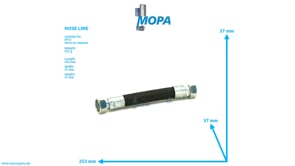 HOSE LINE - 735038020109 suitable for MTU engines