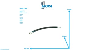 HOSE LINE - 735038020116 suitable for MTU engines