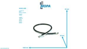 HOSE LINE - 735038020130 suitable for MTU engines