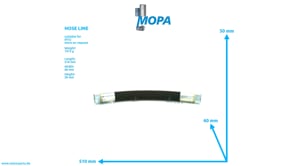 HOSE LINE - 735038032103 suitable for MTU engines