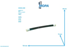 HOSE LINE - 735038032110 suitable for MTU engines