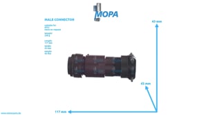 MALE CONNECTOR - 0025312683 suitable for MTU engines