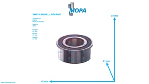 ANGULAR BALL BEARING - 01174065 suitable for Deutz engines