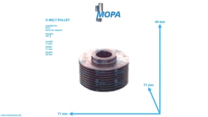 V-BELT PULLEY - 05145471 suitable for MTU engines
