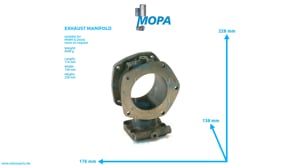 EXHAUST MANIFOLD - 04050949 suitable for MWM & Deutz engines