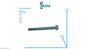 HEX FLANGE BOLT - 06032168416 suitable for MAN D-engines HEX FLANGE BOLT - 06032168416 suitable for MAN D-engines