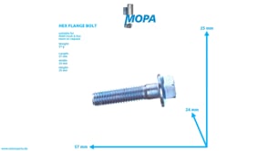 HEX FLANGE BOLT - 06032168509 suitable for MAN D engines