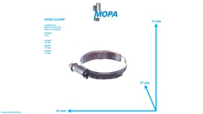 HOSE CLAMP - 06671230115 suitable for MAN D engines