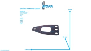 EXHAUST MANIFOLD GASKET - 51089010315 suitable for MAN D engines