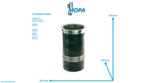 CYLINDER LINER - 12454750 suitable for MWM & Deutz engines