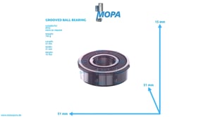 RILLENKUGELLAGER - 8699810022 passend für MTU Motoren