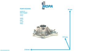 PUMP HOUSING - 51065010337 suitable for MAN D-engines