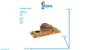 FLANGED COVER - 51095030038 suitable for MAN D-engines