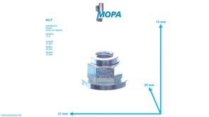 NUT - 02104998 suitable for Deutz engines