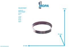 VALVE SEAT - 51032030321 suitable for MAN D-engines