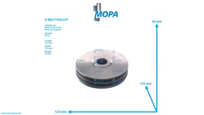 V-BELT PULLEY - 51065030332 suitable for MAN D engines V-BELT PULLEY - 51065030332 suitable for MAN D engines