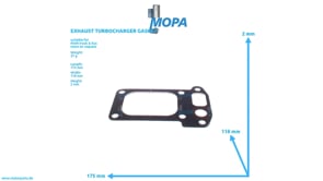 ABGASTURBOLADERDICHTUNG - 51089010385 passend für MAN D-Motoren ABGASTURBOLADERDICHTUNG - 51089010385 passend für MAN D-Motoren