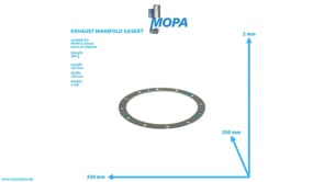 EXHAUST MANIFOLD GASKET - 12430330 suitable for MWM & Deutz engines