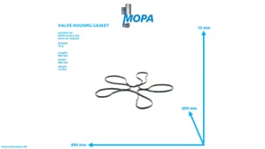 VALVE HOUSING GASKET - 51039050188 suitable for MAN D-engines