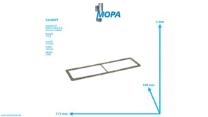 GASKET - 51099040047 suitable for MAN D-engines