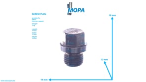 SCREW PLUG - 01148426 suitable for Deutz engines