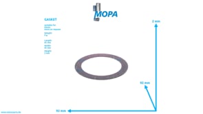GASKET - 01157713 suitable for Deutz engines