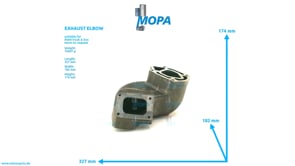 EXHAUST ELBOW - 51081010347 suitable for MAN D-engines