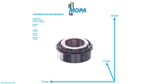 TAPERED ROLLER BEARING - 01319661 suitable for MWM & Deutz engines