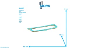 GASKET - 5242030080 suitable for MTU engines