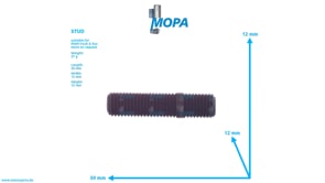 STUD - 06062290080 suitable for MAN D engines