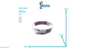 HOSE CLAMP - 06671280518 suitable for MAN D-engines