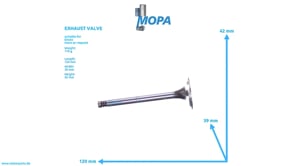 EXHAUST VALVE - 12159608 suitable for Deutz engines