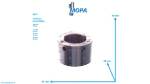 NUT - 12185374 suitable for MWM & Deutz engines