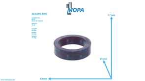 SEALING RING - 3552010178 suitable for MTU engines
