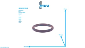 TORIC SEAL - 5319970745 suitable for MTU engines